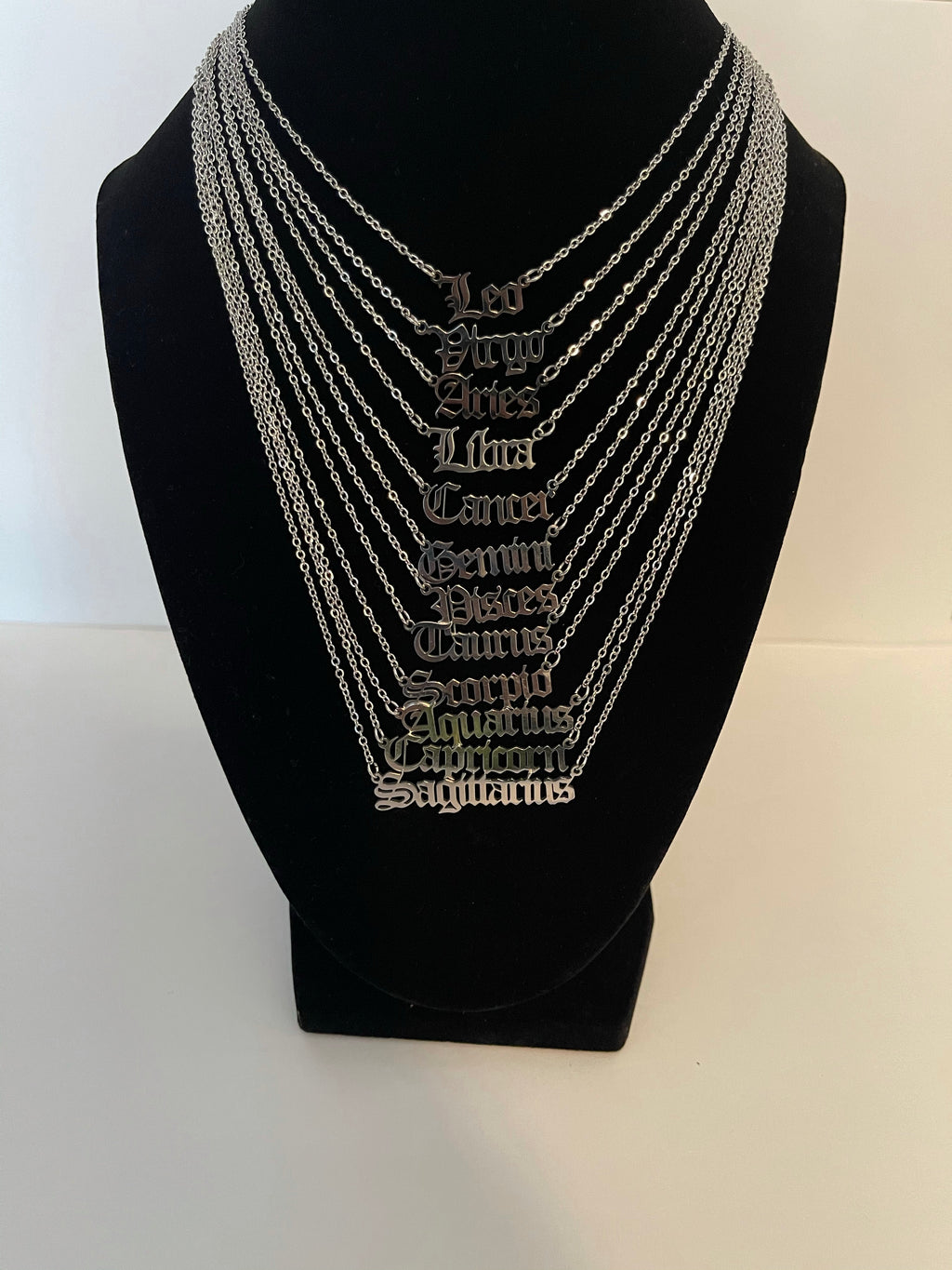 Silver Stainless Zodiac Necklace